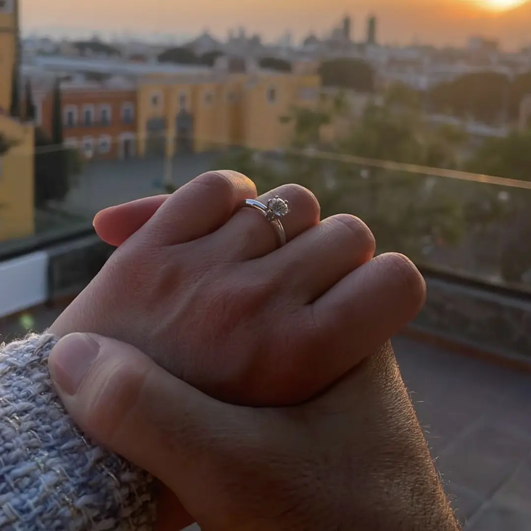 Anillo de compromiso diseñado para Santiago Antona